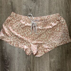 Victoria's Secret Pink and Cream Animal Print Shorts